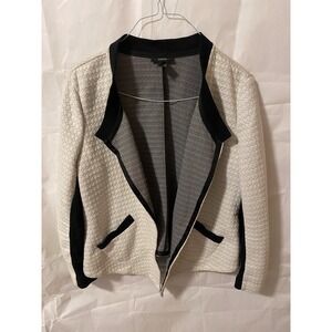 ALFANI Open Front Blazer White Size XL